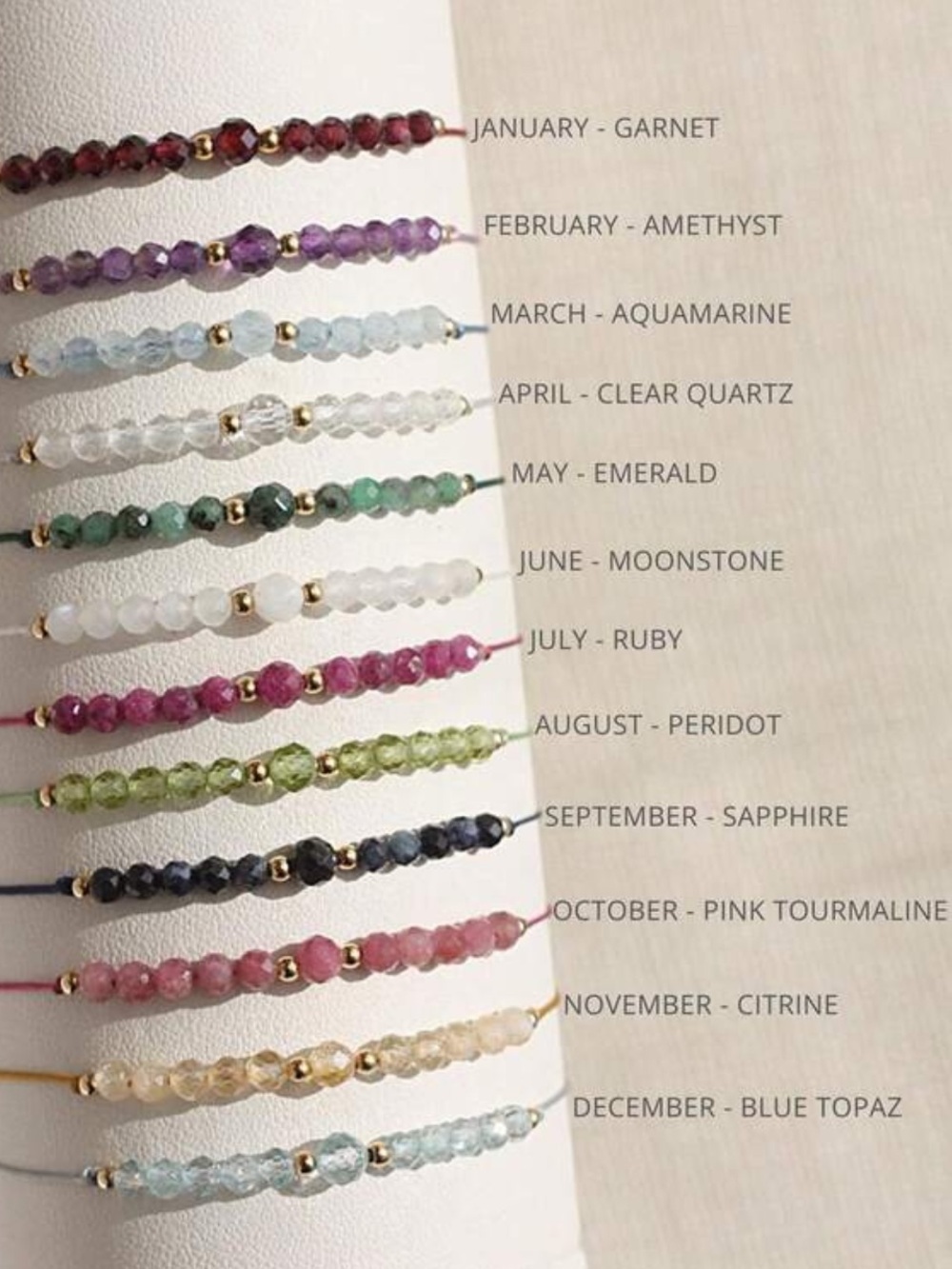 Peridot Bead Adjustable Bracelet - Handmade Minimalist Jewelry - Picture 4 of 5